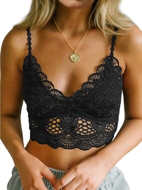 Free People Sunrise To Sunset Crochet Lace Bralette